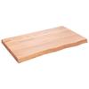 VidaXL Dessus de table marron clair 100x60x6 cm bois chêne traité 3156370