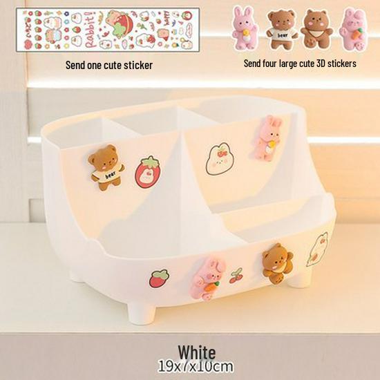 Roztomilý velkokapacitní držák na tužky pro dívky - Jednoduchý moderní organizér na stůl