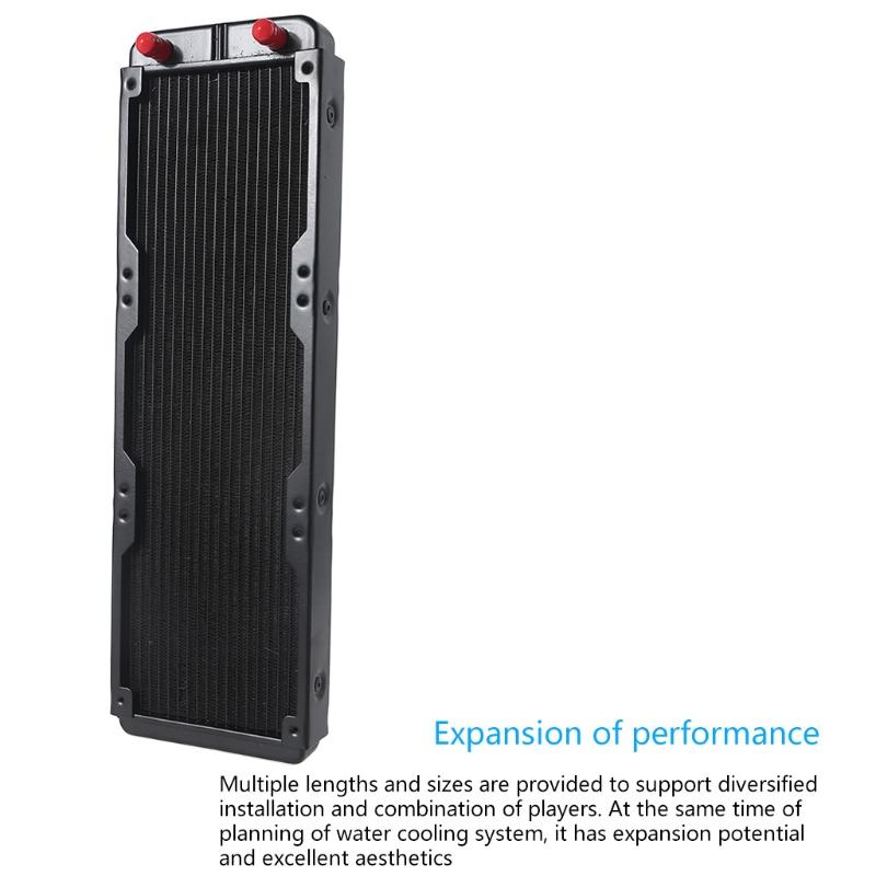 Water Cooling Computer Radiator 18 Pipe Aluminum Heat Exchanger Liquid Cooling Heat Sink for CPU PC Water Cool System