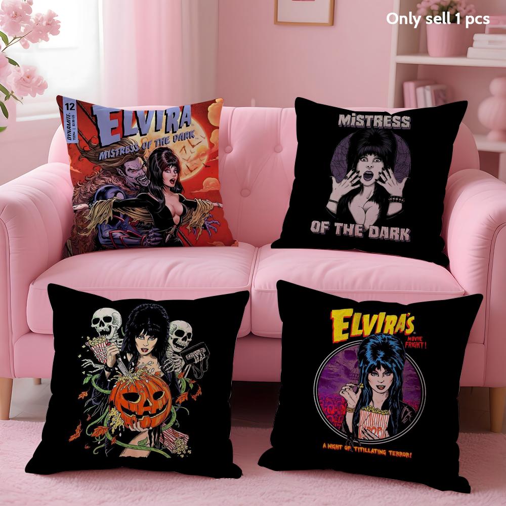 E-Elviras Mistress Dark Cushion Cover Soft Short Plush Double-Sided Printing Home Decor Machine Washable Pillow Case Gift