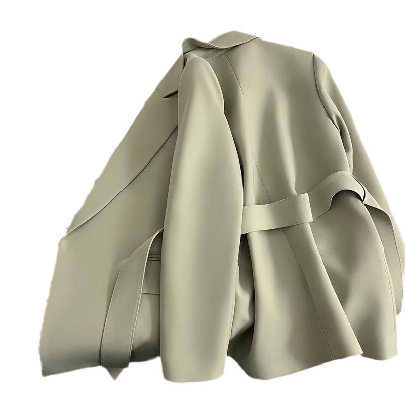 Green Blazer Jacket Women Style Slim Fit Waist Coat Spring and Autumn Korean Suit Jacket