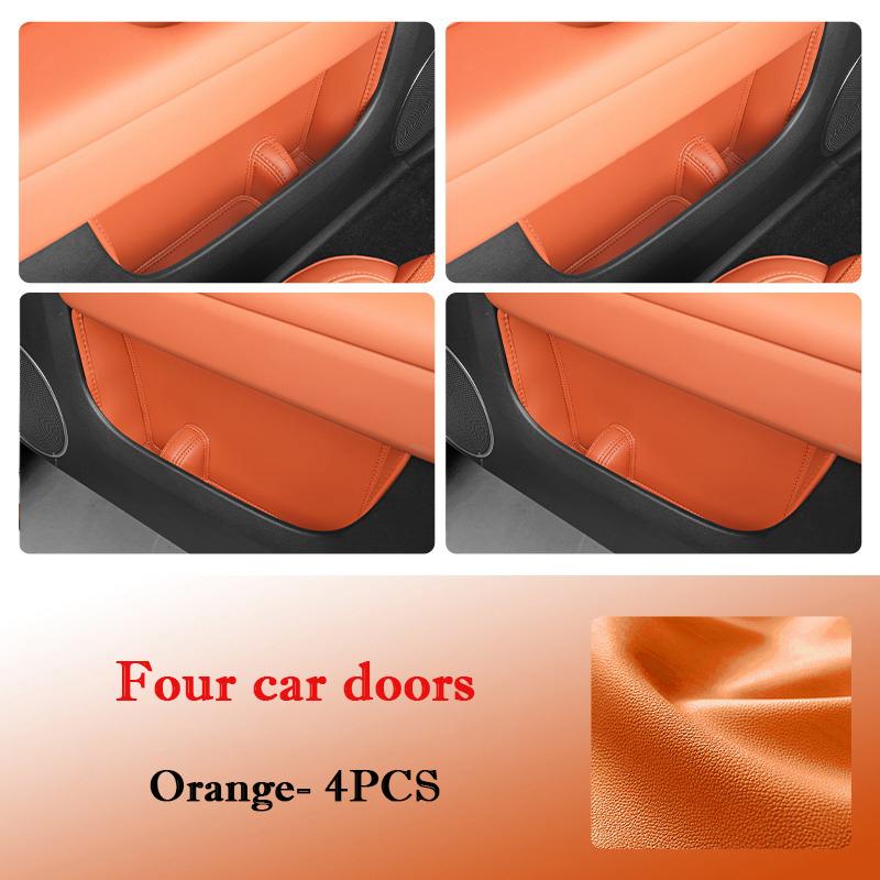 For LiXiang L6 L7 L8 L9 Car Door Slot Storage Pad Leather Door Groove Protective Mat Storage Barrel Interior Accessories