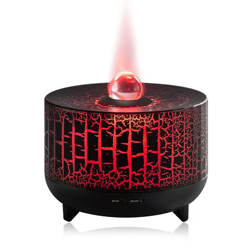 Humidificateur d'aromathérapie transfrontalier: Design Dragon Ball coloré, effet flamme, diffuseur d'huiles essentielles de grande capacité pour la maison.
