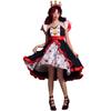 Alice In Wonderland The Red Queen Costume Dress With Polyester Fabric For Halloween Stage Performance Women
