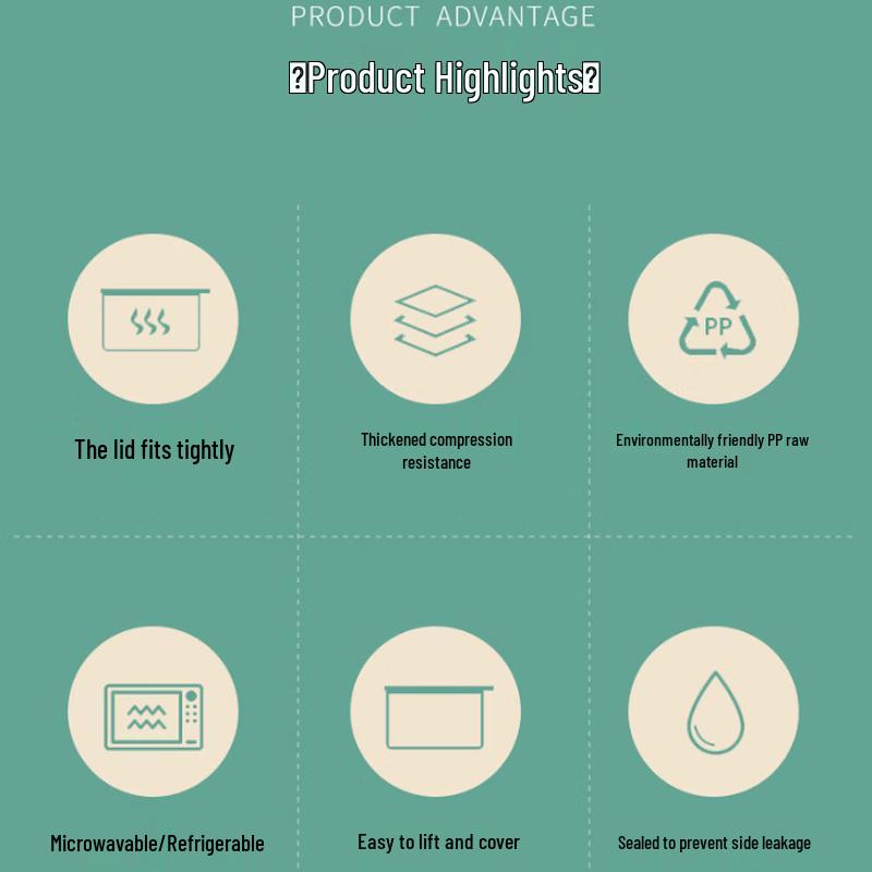 Disposable 5-Compartment Takeout Lunch Boxes