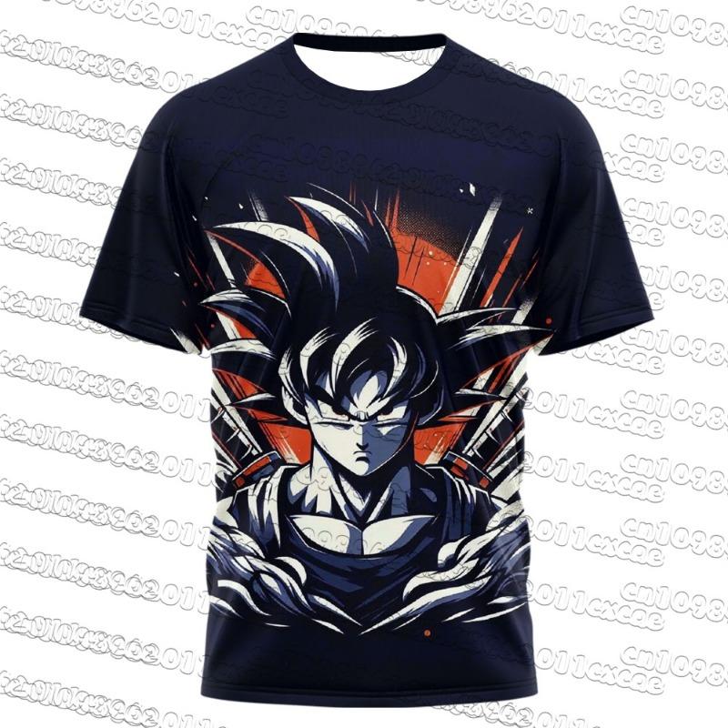 Dragon Ball Men T‑Shirt Summer Hot Sale  Short Sleeve Tee Anime 3D Print Sport Outfit Unisex Casual Streetwear Tops Y2k