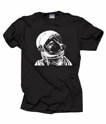 T-shirt Chien de l'espace Laïka T-T-shirt Drôle Chien Astronaute Tee T-shirt