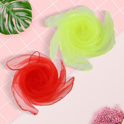 Yousheng 60cm Jedwabny Szalik Zmywalny Wielokrotnego Użytku Jasny Kolor Przenośny Składany Szalik z Sztucznego Jedwabiu Torebki Portfele Akcesoria DIY