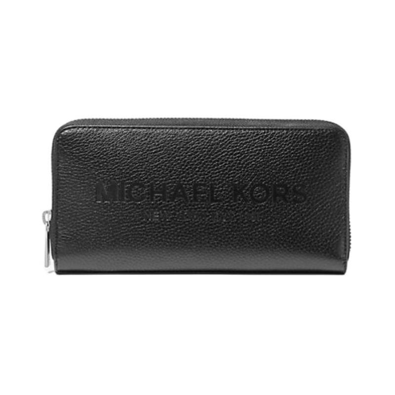 MICHAEL KORS COOPER Brand Logo Bronze Hardware Leather Wallet Regular Men s Black чёрный