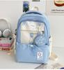Schoolbag New College Style Cute School Bag Junior High School Student High School Student Lightweight Backpack Girl Large Capacity Backpack