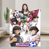 Captain Tsubasa Super Warm Blanket Soccer Cartoon Picnic Plush Throw Blanket Funny Home Decor Flannel Bedspread Sofa Bed Cover