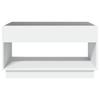 Infinity LED Coffee Table in White 90 x 50 x 50 cm