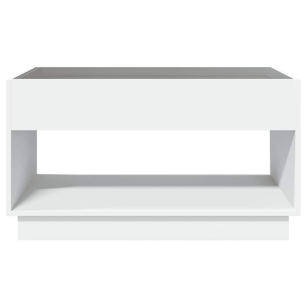 Infinity LED Coffee Table in White 90 x 50 x 50 cm