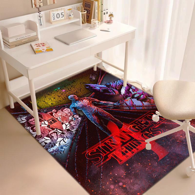 Halloween Horror Horror Theme Stranger Things Carpet Home Living Room Decoration Table and Chairs Anti Slip Door Mat Outdoor Picnic Mat Carpet A12