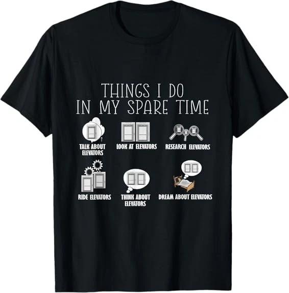 Elevator Constructor Elevator Mechanic Elevator T-Shirt S-3XL XXXL