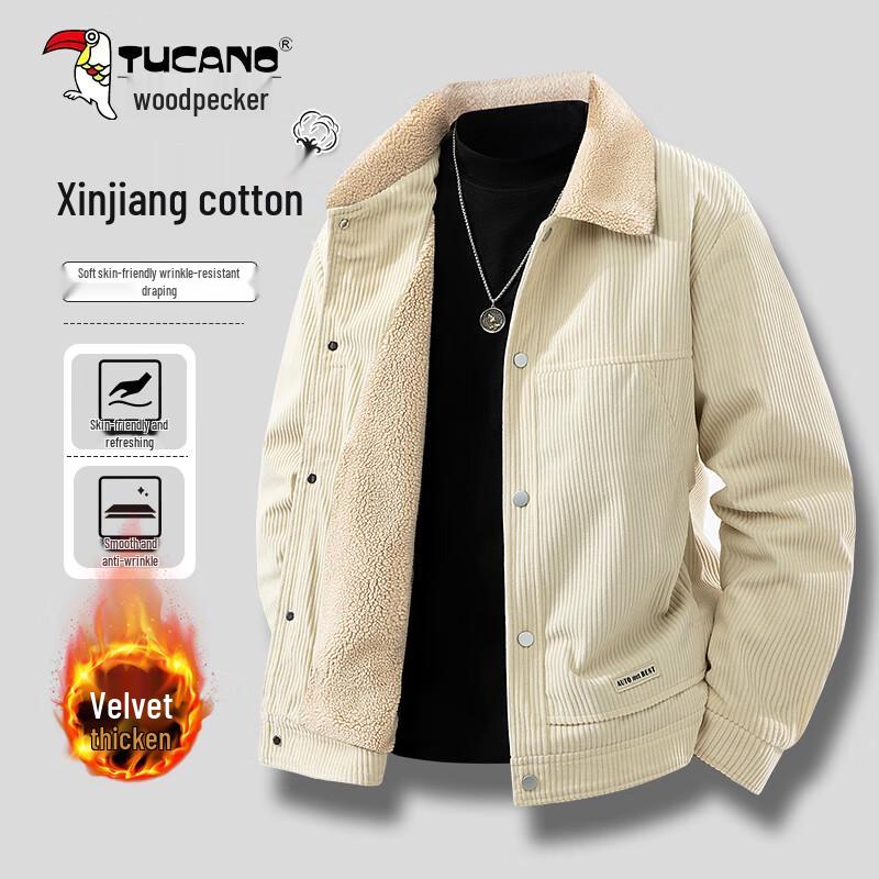 Tucano Men's Fall/Winter Corduroy Collar Workwear Jacket