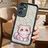 Phone Case: 2D Flat Samsung Galaxy A34 A35 M05 M06 S20 S22 S21 FE Plus 5G Protective Case, Long-Haired Kitten, Christmas and Halloween Gift