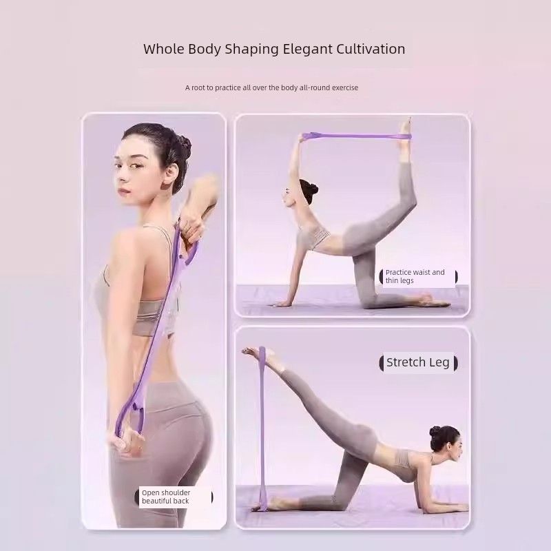 

Back Fitness Eight-Character Chest Expander Stretch Strap Elastic Belt Female For Home Open Shoulder Beauty Back Exercise Equipment Yoga Handy Gadget Non Slip handle [random 3] pull continuously