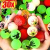 30/5Pcs Funny Bouncy Eyeballs Glow In The Dark Scary Green Eye Balls Halloween Haunted House Thematic Decorations Party Supplies