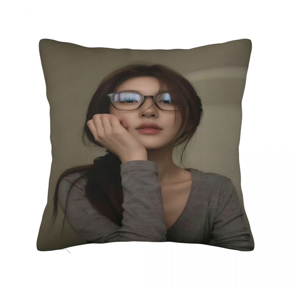 Pillow Cover Zhao Lusi Custom Cushion Cover Rosy Retro Trendy Pillow Case For Sofa Home Decoration Pillowcases Peach skin 18*18(CM)-1Pcs