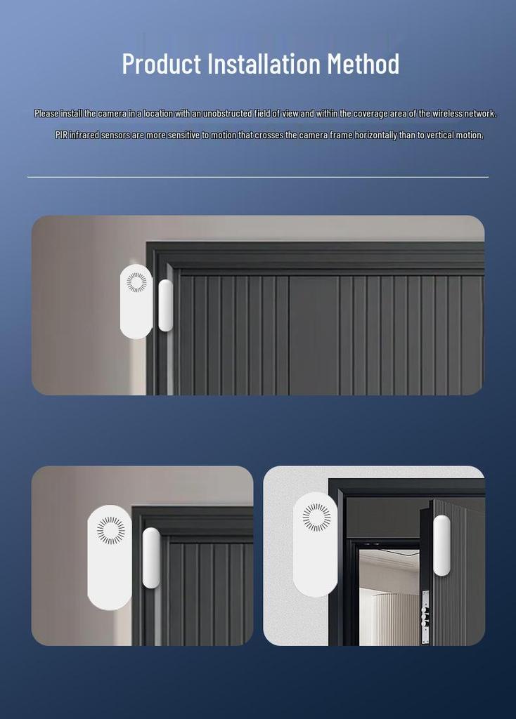 AE66 Wireless Motion Detector Alarm System for Home and Shop Security