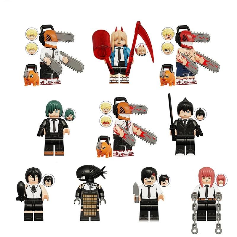 Collection of Building Block Figures for Children's Toys