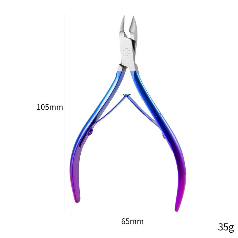 3Pcs/Set Professional Stainless Steel Nail Cutter Scissor Nippers Muti Function Cuticle Pusher Remover Nail Care Manicure Kits
