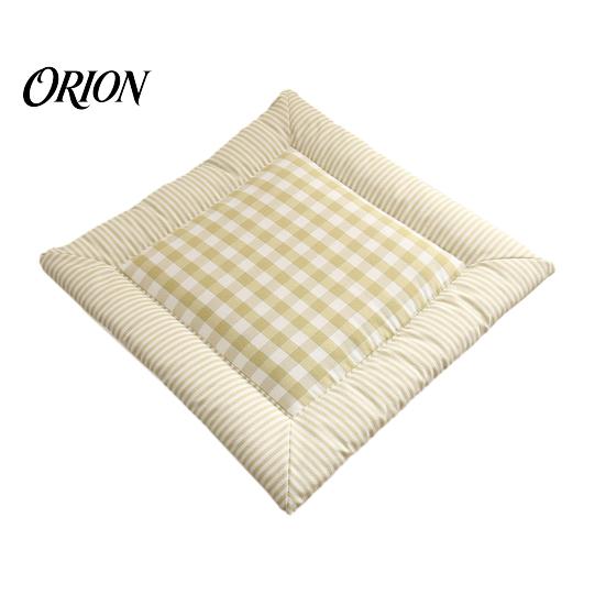 Chair Cushion for Dining Room Square Plaid Pad with Ties, Cotton Linen Breathable Seat Cushion, Buffalo Check Home Office Chair, 16 X Inch Non