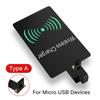 For iPhone 5 5S SE 6 6S 6Plus 7 Plus Android Type-C Adapter Qi Wireless Charging Induction Patch Charge Coil Receiver Charger