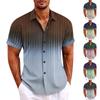 Hawaiian Shirt For Men, Men's Vintage Button Down Bowling Shirts Short Sleeve Summer Beach Shirt