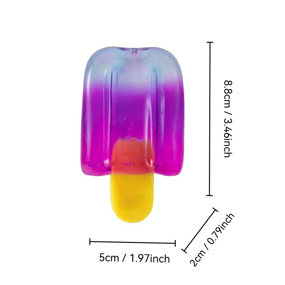Schylling Needoh Nice Cube Senzorická Nice-Sicle Kostka na odbourání stresu Mačkací kostka Protiúzkostní mačkací předmět Pro soustředění Populace s ADHD