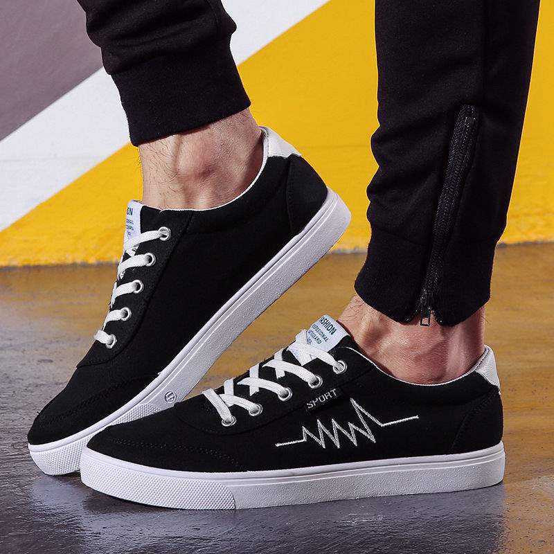 Men s shoes Men s trend board shoes Student shoes Breathable single shoes Running shoes 44