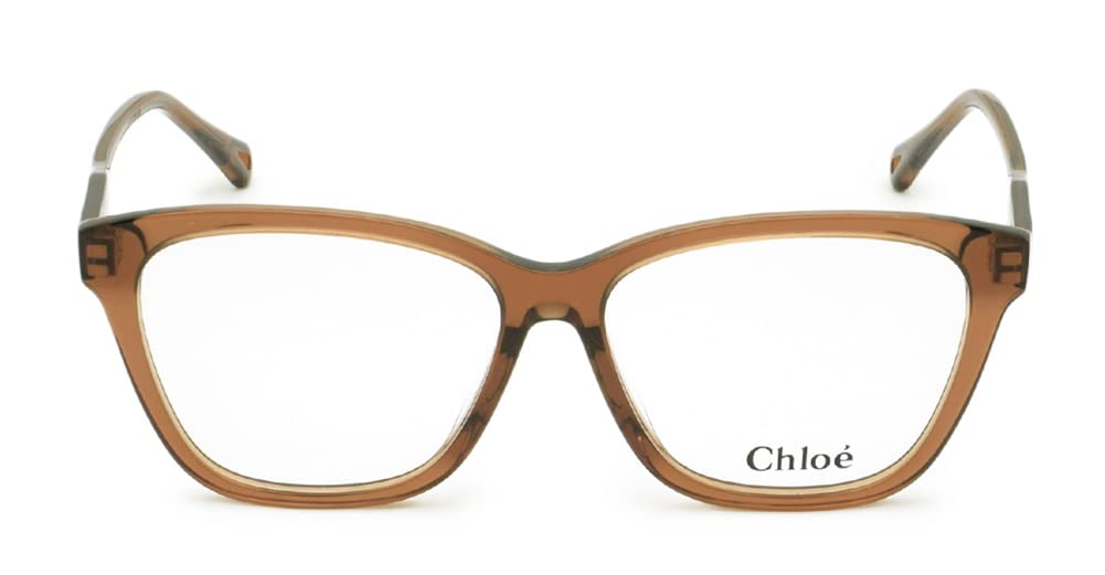 Chloe Eyeglasses Frames Clear Brown Women's CH0084OA-002
