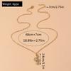 Aihua Gold Silver Color Delicate Crystal Music Note Necklaces for Women Girls Korean Musical Pendant Necklace Jewelry Gifts