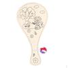 DIY Racket Wooden Toy, Children's Hand Painting Pat Ball, Handmade Educational Game for Children,