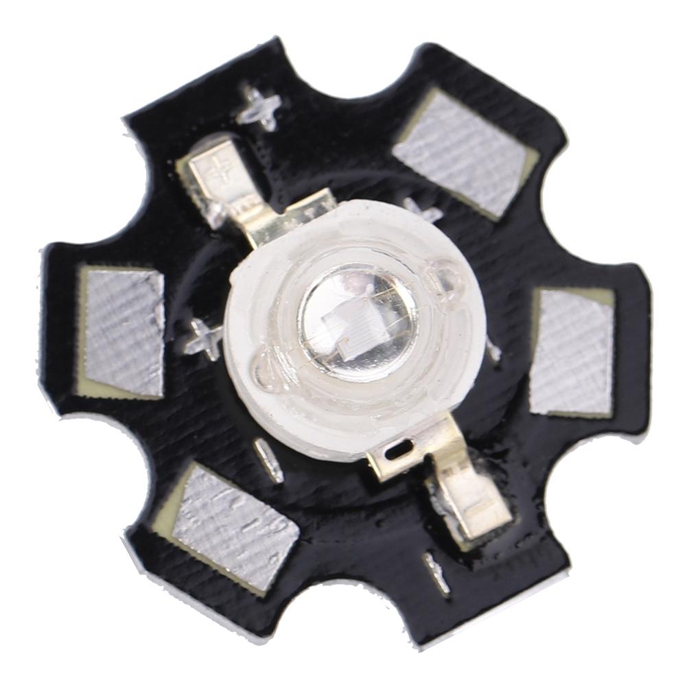 3W Høyeffekt LED Lampeperler Emitter Diodebrikker for DIY Belysningsarmaturer Blå