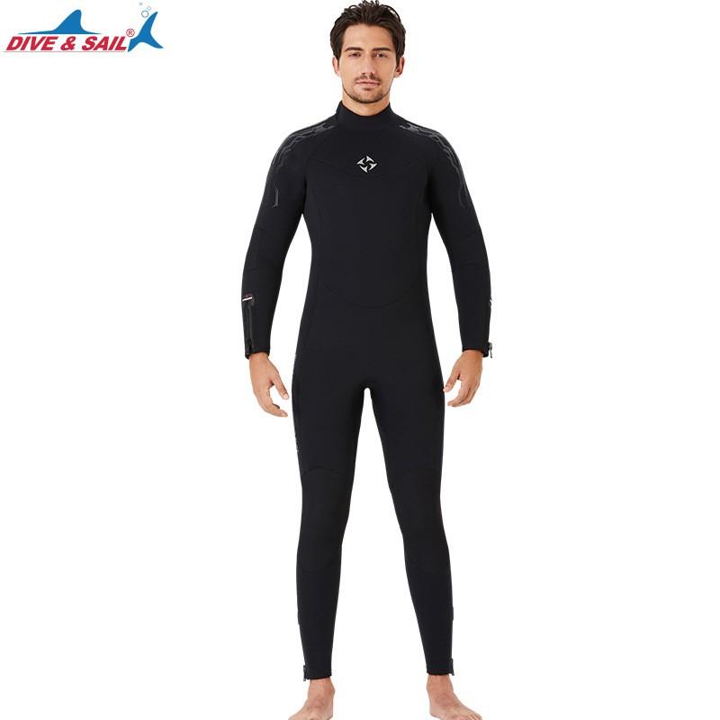 5mm Neoprene Wetsuit Men Women Full Body Thermal Dive Suit With Fleece Lining Scuba Diving Snorkeling Surfing Cold Small
