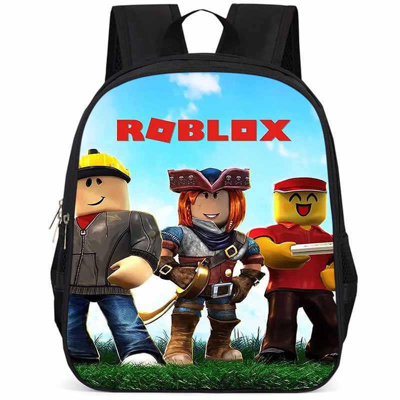 Roblox Large Capacity Lightweight Oxford Cloth School Backpack For Kids Boys Girls