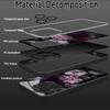 Dark floral pattern glass phone case suitable for iPhone 17 16 15 14 13 12 11 Pro Max Plus anti drop and shockproof back cover
