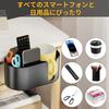 Desk Organizer with Headphone Drink Cup Headphone Desk Smartphone Pen Storage Storage Holder 4-in-1 Hook, Holder, 360-Degree Rotation, Storage, Stand,