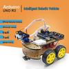 Arduino Uno R3 Smart Car Kit: Bluetooth-Enabled Line Following Development Board
