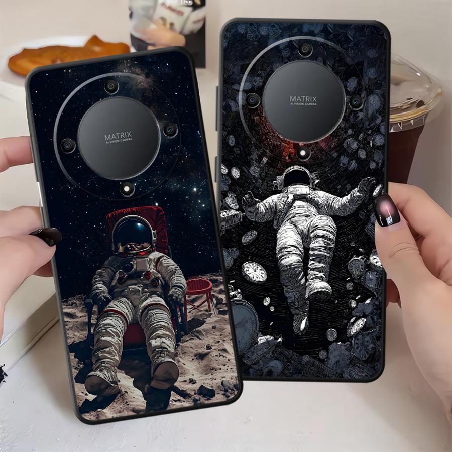 Cartoon Astronaut Art Funda Phone Cover Case for Honor X7 X8 90 200 400 Lite 70 X9a X5b 8X X6 Magic5Lite