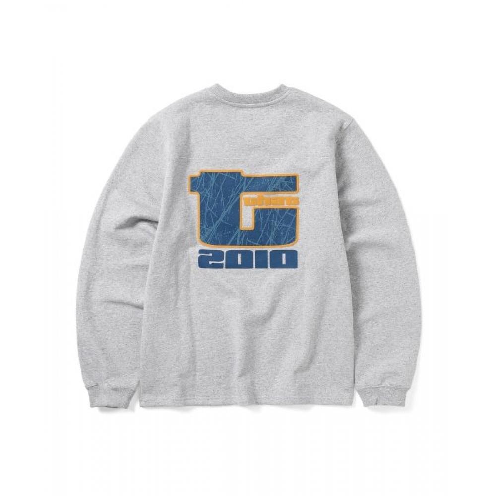 Thisisneverthat Panel Sports Crewneck Heather Grey