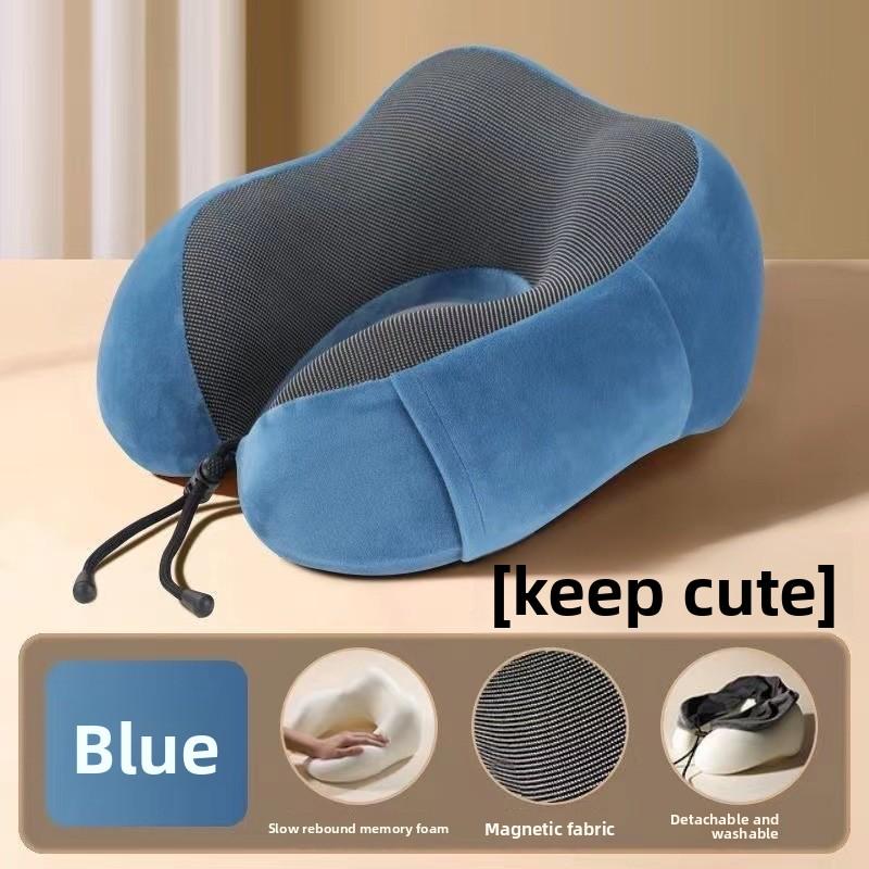U Shaped Memory Foam Neck Pillow Soft Travel Massage Neck Pillow for Sleeping Airplane Cervical Healthcare Bedding