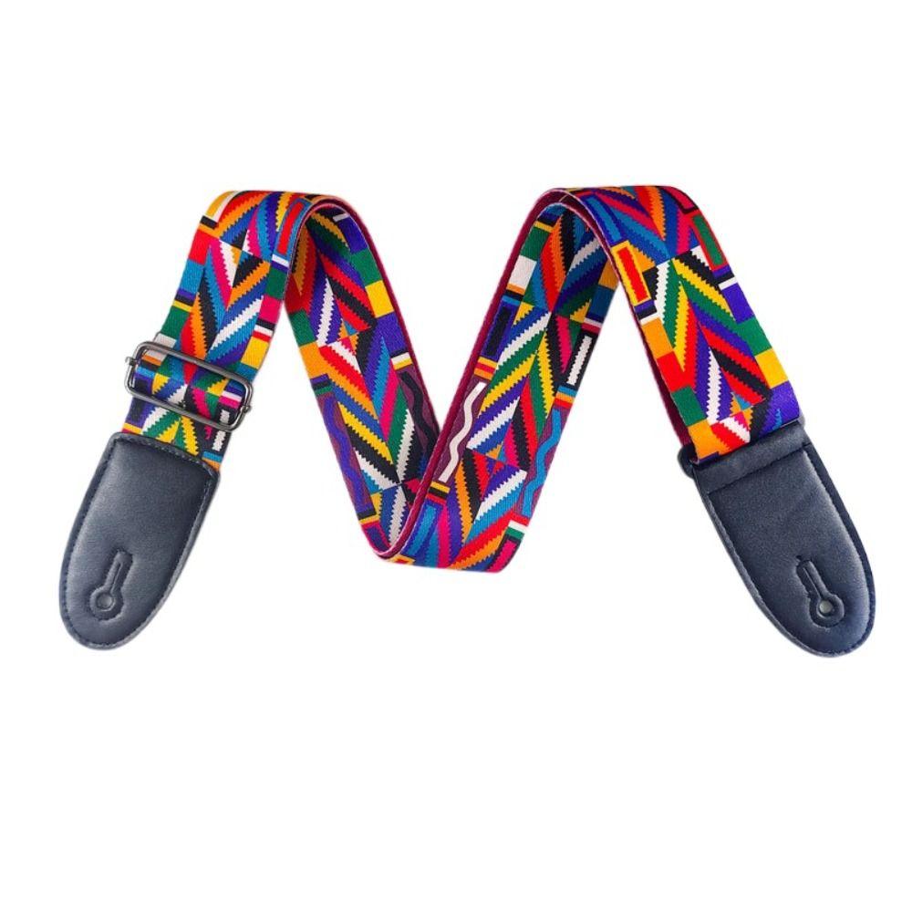 Ethnic Style Guitar Strap Adjustable Electric Guitar Belts Guitar Belts  Guitar Accessories