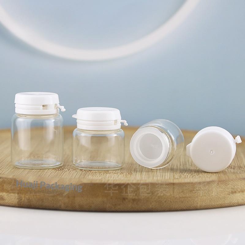 

10Pcs 10Ml Cosmetic Jars Travel Glass Containers Clear Buttercream Bottles With Lids & Inner Plug Mini Refillable Boxes 10pcs