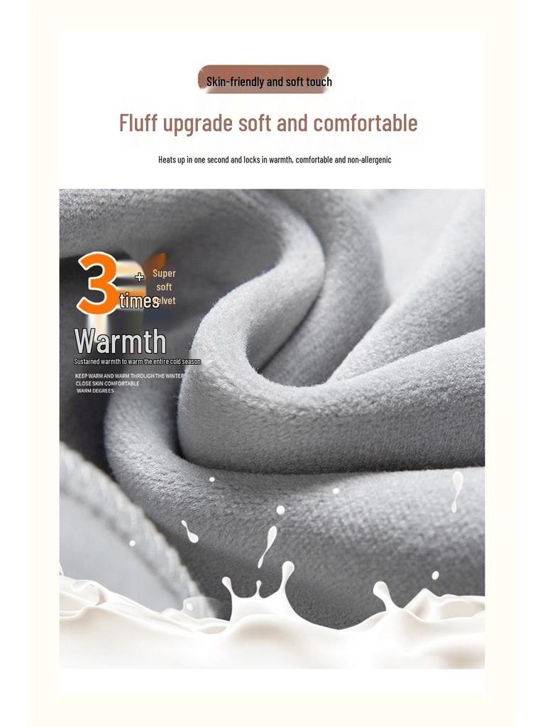 Plus Size Women's Thick Velvet Fleece Sweatpants - Winter Warm, Casual Sports Pants (Up to 200 Jin)