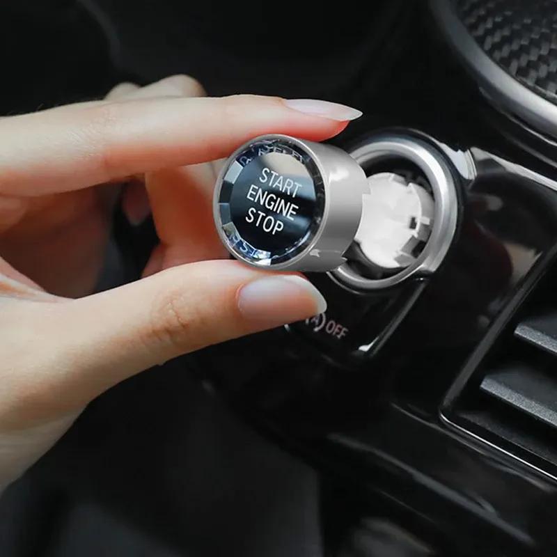 For BMW X1 X3 X4 X5 X6 F20 F22 F30 F34 F10 F18 F32 F01 F02 G20 G30 G01 Crystal Style Car Start Stop Engine Switch Button Cover