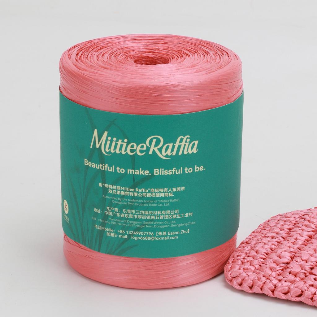 MT001-MT087 Natural Raffia Yarn For Wrapping Knit Wire Natural Color Matte Texture Raffia Paper Ribbons For Hat DIY Decoration