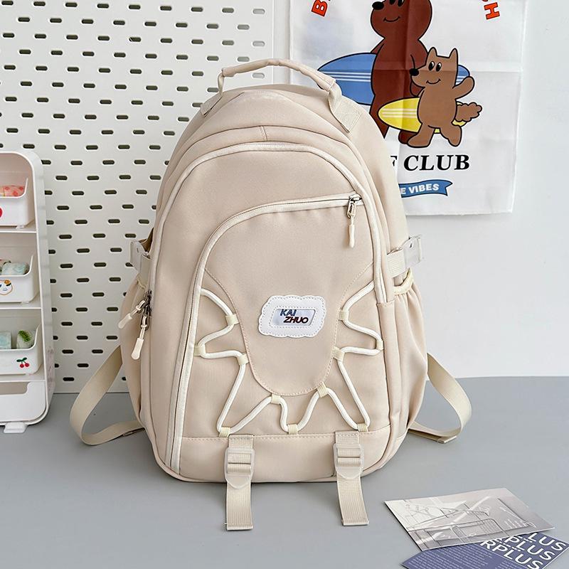 School bag student backpack middle school student bag large capacity casual backpack college style backpack tide
